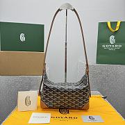 Bagsaaa Goyard Bohème Hobo bag in black and tan - 25cm - 1