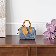 Bagsaaa Louis Vuitton Speedy 18 Bandoulière bag in Damier Denim 3D - 18cm - 1
