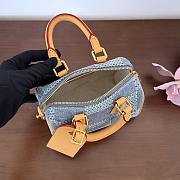 Bagsaaa Louis Vuitton Speedy 18 Bandoulière bag in Damier Denim 3D - 18cm - 3