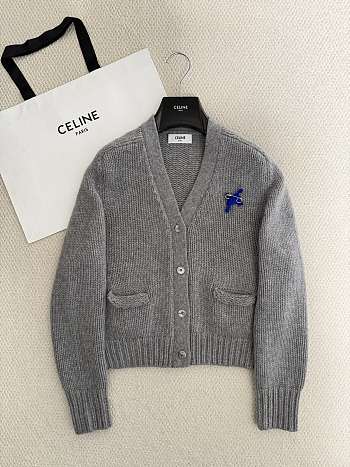 Bagsaaa Celine cashmere cardigan in grey