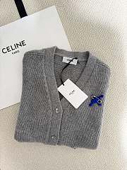 Bagsaaa Celine cashmere cardigan in grey - 2