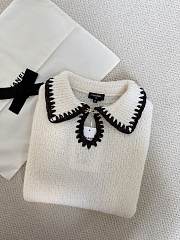 Bagsaaa Chanel Short-sleeved Top Cashmere & Alpaca White P79711 - 3