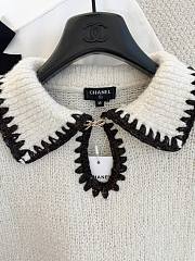 Bagsaaa Chanel Short-sleeved Top Cashmere & Alpaca White P79711 - 4