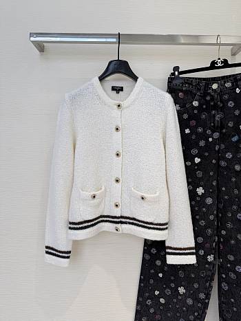 Bagsaaa Chanel Cardigan Cashmere & Alpaca Colours White P79705