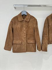 Bagsaaa Prada brown suede jacket - 1
