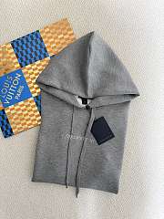 Bagsaaa LV gray cropped hoodie - 4
