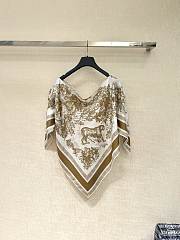 Bagsaaa Dior Toile de Jouy Sauvage Dior Silk Top Ecru and Beige Silk Twill - 130 x 66 cm - 1