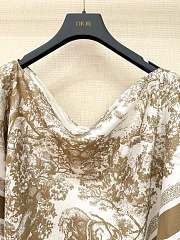 Bagsaaa Dior Toile de Jouy Sauvage Dior Silk Top Ecru and Beige Silk Twill - 130 x 66 cm - 3