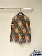 Bagsaaa Loro Piana Drumoak argyle cardigan in virgin wool - 4