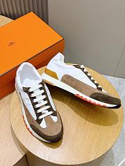 Bagsaaa Hermes Trail sneaker white & brown - 2