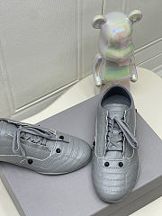 Bagsaaa Balenciaga City sneaker in gray leather - 3