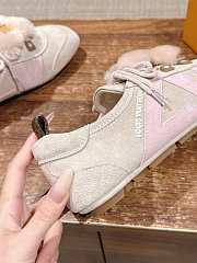 Bagsaaa Louis Vuitton LV Sneakerina sneaker ballerinas in taupe suede - 2