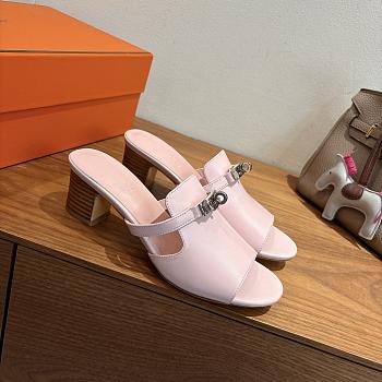 Bagsaaa Hermes Candy sandal light pink