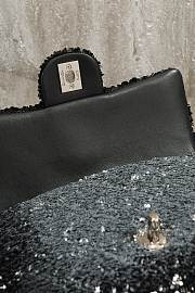 Bagsaaa Chanel Flap Bag Silver & Black Quilted Gradient Sequins AS4561 - 21cm  - 4