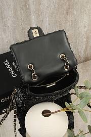 Bagsaaa Chanel Backpack AS5711 Black Quilted Sequins - 21cm - 4
