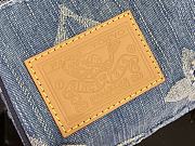 Bagsaaa Louis Vuitton x Nigo Speedy 25 Bandoulière Bag in blue denim - 25cm - 2