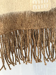 Bagsaaa Miu Miu striped wool and mohair scarf with fringes multi-color - 4