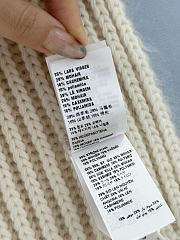 Bagsaaa Miu Miu Sand Beige Knit Scarf - 4