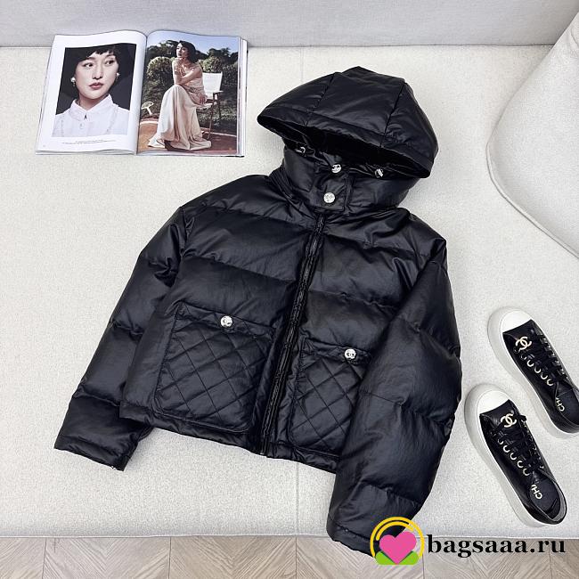 Bagsaaa Chanel short puffer jacket black - 1