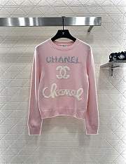 Bagsaaa Chanel knit sweater in pink - 1