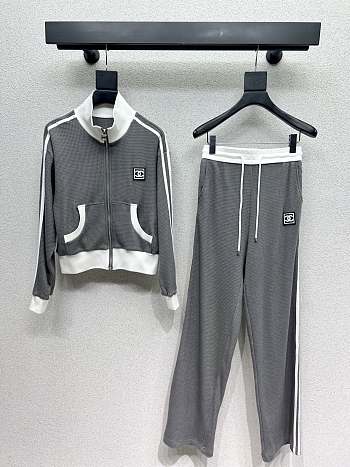 Bagsaaa Chanel black and white tracksuit set