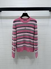 Bagsaaa Chanel multicolored striped crewneck sweater - 1