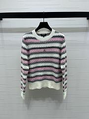 Bagsaaa Chanel multicolored striped crewneck sweater 1 - 1