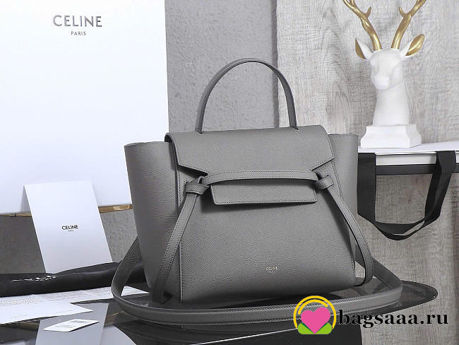 Bagsaaa Celine Micro Belt bag gray - 24cm - 1
