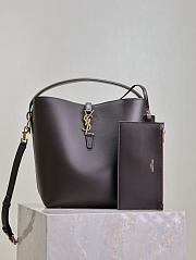 Bagsaaa LE 37 in shiny leather 742828 dark chocolate - 20 X 25 X 16 CM - 1