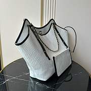 Bagsaaa Chanel Maxi Shopping Bag AS5463 White & Black - 59cm - 3