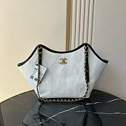 Bagsaaa Chanel Small Tote AS6015 White & Black - 28cm - 1