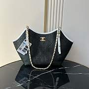 Bagsaaa Chanel Small Tote AS6015 Black & White - 28cm - 1