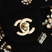 Bagsaaa Chanel Mini Classic Handbag A69900 Black, Crystal & Golden - 20cm - 4