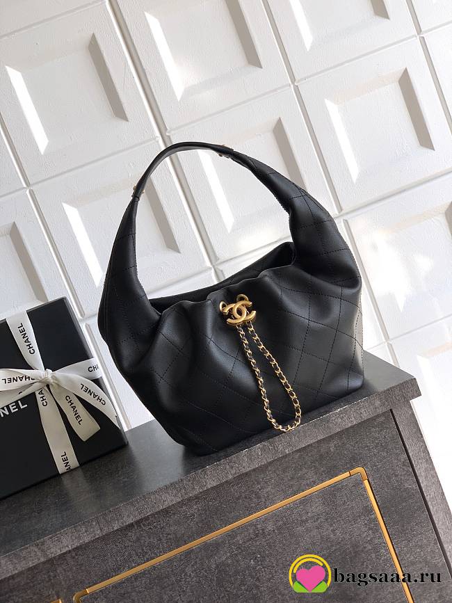 Bagsaaa Chanel Hobo Handbag AS5976 Black - 32cm - 1