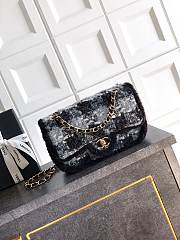 Bagsaaa Chanel Large Flap Bag AS5686 Black & Gray - 26.5cm - 1