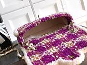 Bagsaaa Chanel Large Flap Bag AS5686 Fuschia Tweed - 26.5cm - 3