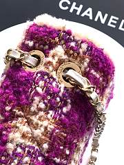 Bagsaaa Chanel Large Flap Bag AS5686 Fuschia Tweed - 26.5cm - 2