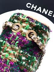Bagsaaa Chanel Large Flap Bag AS5686 Green Tweed - 26.5cm - 4