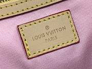 Bagsaaa LV Keepall Bandoulière 45 bag Monogram canvas with pink-and-green stripes - 45cm - 2