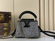 Bagsaaa Louis Vuitton Capucines Nano bag in black covered with shimmering crystals - 21cm - 1