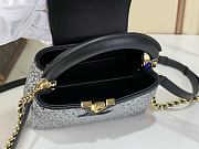 Bagsaaa Louis Vuitton Capucines Nano bag in black covered with shimmering crystals - 21cm - 3
