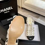 Bagsaaa Chanel Slingbacks G46956 white - 9cm - 4