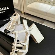Bagsaaa Chanel Slingbacks G46956 white - 9cm - 3