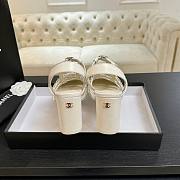 Bagsaaa Chanel Slingbacks G46956 white - 9cm - 2
