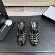Bagsaaa Chanel Slingbacks G46956 black patent - 9cm - 1