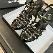 Bagsaaa Chanel Slingbacks G46956 black patent - 9cm - 4