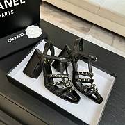 Bagsaaa Chanel Slingbacks G46956 black patent - 9cm - 3