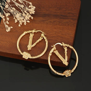 Bagsaaa Versace Virtus hoop earrings