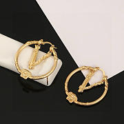 Bagsaaa Versace Virtus hoop earrings - 3