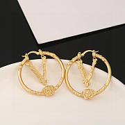 Bagsaaa Versace Virtus hoop earrings - 2